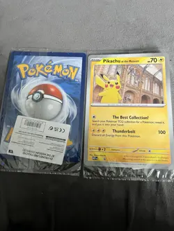 Pikachu At The Museum Sealed Jumbo Pokemon Card Promo X2 - Image 4