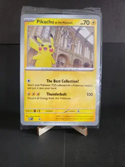 Pokemon TCG Pikachu At The Museum Jumbo Card Promo Card Sealed - Image 1