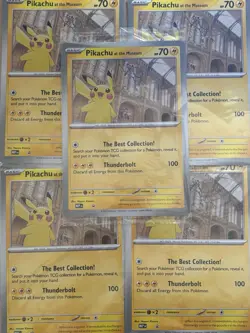 X5 of Pikachu At The Museum Jumbo Promo Card Sealed Pokemon TCG - Image 2