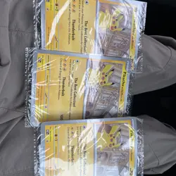 3x Pokemon TCG Pikachu At The Museum Promo Oversized Jumbo Card New & Sealed - Image 1