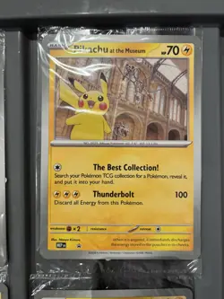 Pokemon Pikachu At The Museum Jumbo Promo Card x6 New & Sealed - Image 3