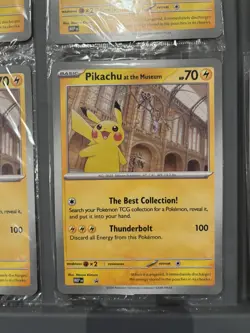 Pokemon Pikachu At The Museum Jumbo Promo Card x6 New & Sealed - Image 4