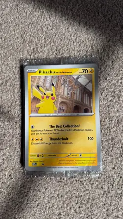 Pokemon TCG Pikachu at the Museum Oversized Jumbo Promo Cards *Sealed* - Image 1