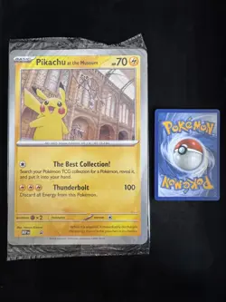 Pokemon TCG: Pikachu at the Museum JUMBO PROMO CARD - NEW & SEALED - Image 1