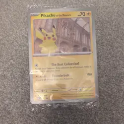 Pokemon Pikachu At The Museum Jumbo Card MEP Promo - New/Sealed - Image 1