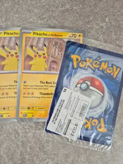 3 X Pokemon TCG Pikachu At The Museum Jumbo Card Promo - New & Sealed ✅⚡ - Image 2