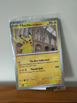Pokemon TCG: Pikachu at the Museum JUMBO PROMO CARD - NEW & SEALED - Image 1