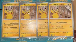 Pokemon Pikachu At The Museum Jumbo Promo Card X4 New & Sealed - Same Day Ship ✅ - Image 1
