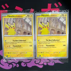 Pikachu At The Museum Jumbo Promo Card, Pokemon TCG Sealed x2 - Image 3