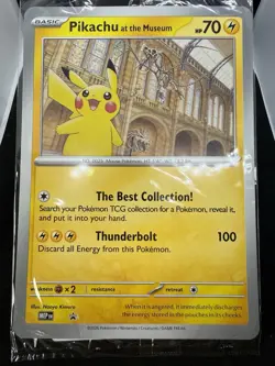 Brand New Sealed - Pokemon TCG Pikachu At The Museum Jumbo Promo Card - Image 1