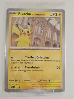 PIKACHU At The Museum Pokemon Card SEALED JUMBO PROMO TCG - Image 4