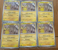 Pikachu At The Museum Jumbo Promo Card X6 Pokemon TCG, New Sealed - Image 1