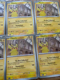 Pikachu At The Museum Jumbo Promo Card X6 Pokemon TCG, New Sealed - Image 5