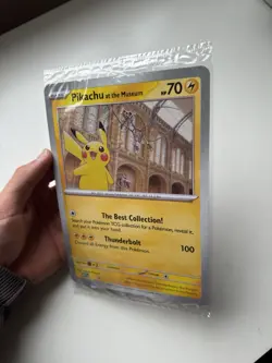 Pokemon TCG: Pikachu at the Museum JUMBO PROMO CARD - NEW & SEALED ⚡ - Image 3
