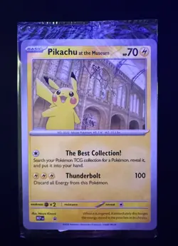 Pokemon Pikachu at the Museum Sealed Jumbo Promo SVP - Image 1