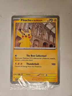 Pokemon Card 2026 Pikachu at the Natural History Museum Sealed Jumbo Promo - Image 1