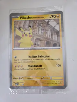 Pikachu At The Museum Pokemon Card Jumbo Promo Sealed - Image 1