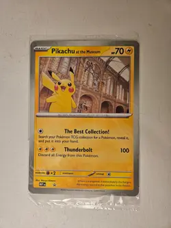 Pokemon Card 2026 Pikachu at the Natural History Museum Sealed Jumbo Promo - Image 1
