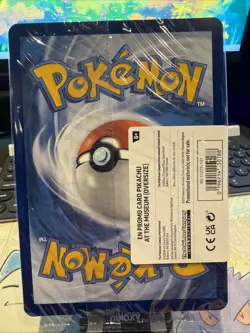 MINT Pikachu At The Museum Jumbo Promo Card Pokemon Sealed - Image 2