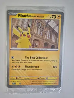 Pokemon Pikachu at the Natural History Museum Sealed Jumbo Promo ✅ - Image 1