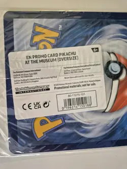 Pokemon Pikachu at the Natural History Museum Sealed Jumbo Promo ✅ - Image 3