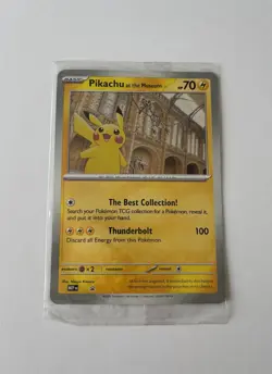 Pokemon Pikachu At The Museum Jumbo Promo Card Sealed NEW - Image 1
