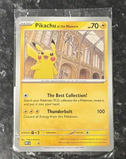 Pikachu at the Museum Black Star Promo Jumbo Sealed Pokemon Card - Image 1