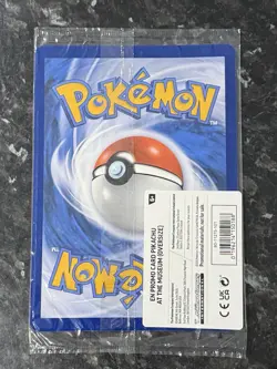 Pikachu at the Museum Black Star Promo Jumbo Sealed Pokemon Card - Image 2