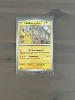 Sealed Pikachu At The Museum Natural History Museum Jumbo Pokemon Promo Card - Image 1