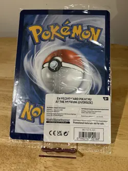Pikachu At The Museum Jumbo Sealed Promo - Pokemon X Natural History Museum TCG - Image 2