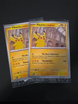 Pikachu At The Museum Pokemon TCG Jumbo Card SEALED Brand New MEP Promo x2 - Image 1