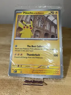 Pikachu At The Museum Jumbo Sealed Promo - Pokemon X Natural History Museum TCG - Image 1