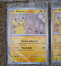 Pokemon Pikachu At The Museum Jumbo Promo Card x5 New & Sealed - Image 2