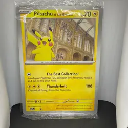 Pokemon Jumbo Oversized Promo Card Pikachu at the Museum New & Sealed - Image 1