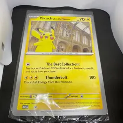 Pokemon Jumbo Oversized Promo Card Pikachu at the Museum New & Sealed - Image 2