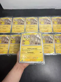 Pokemon Pikachu At The Museum Jumbo Promo Card X11 Sealed - Image 1