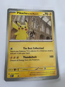 Pikachu At The Museum Jumbo Promo Card - Pokemon Day 2026 - Sealed! - Image 3