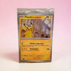 Pokemon Jumbo Oversized Promo Card Pikachu at the Museum New & Sealed - Image 1