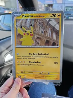 Pikachu At The Museum Pokemon Card English Promo Jumbo Card Sealed Mint New - Image 1
