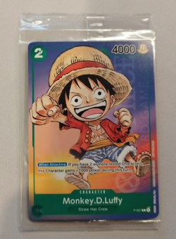 One Piece Promo Card TCG Monkey.D.Luffy P-037 English Sealed - Image 1