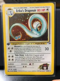 Erika's Dragonair 4/132 Gym Heroes HOLO RARE Pokemon Card - Image 1