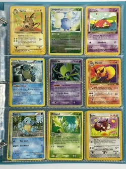 Pokemon Card Collection VTG Binder Holo Rare 1st E-Reader WoTC Celebi Flareon - Image 1