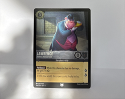 Lawrence 186/204 Disney Lorcana Rise of the Floodborn Uncommon Cold Foil Card NM - Image 1
