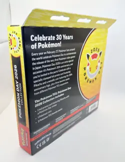 Collection Box Pokemon Booster Packs Pikachu Promo Card Coin 2026 - Image 2