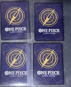 Bandai One Piece Card Game 4 Card Lot Nami Marco Monkey D. Luffy Roronoa Zoro - Image 2