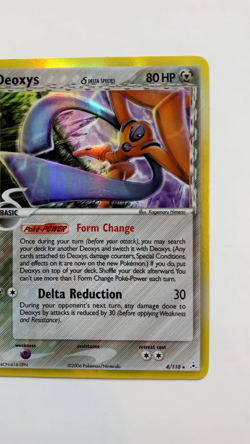 2006 Deoxys Pokemon Card Delta Species 4/110 Holo Rare TCG Vintage - NM BIN - Image 2