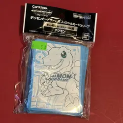 Agumon Blue White Digimon Card Game Protector 60 NEW Sleeve Standard Japanese D9 - Image 1