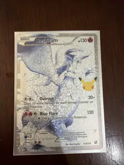 Reshiram Holo 25th Anniversary Classic Collection Card 113/114 - Image 1