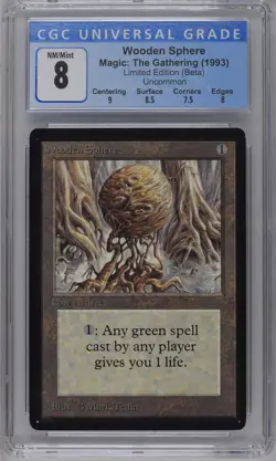 WOODEN SPHERE Beta U CGC 8 MTG [Nostalgium] - Image 1