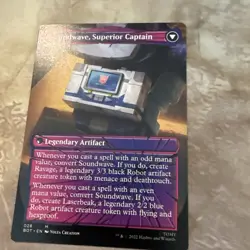 MTG Soundwave, Sonic Spy *SHATTERED GLASS* BOT Transformers 028 NM - Image 2